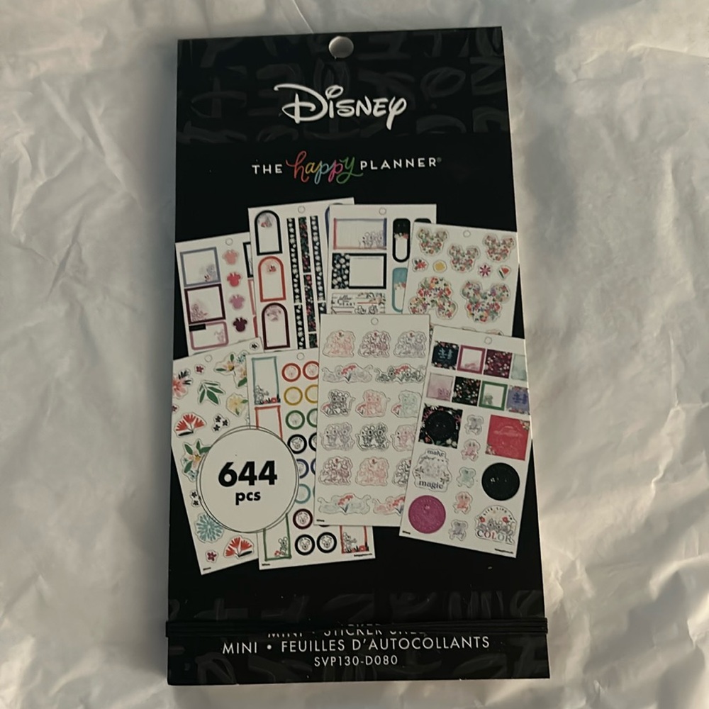 The Happy Planner Value Pack Stickers Floral Mickey & Minnie Mini NWT 644pcs